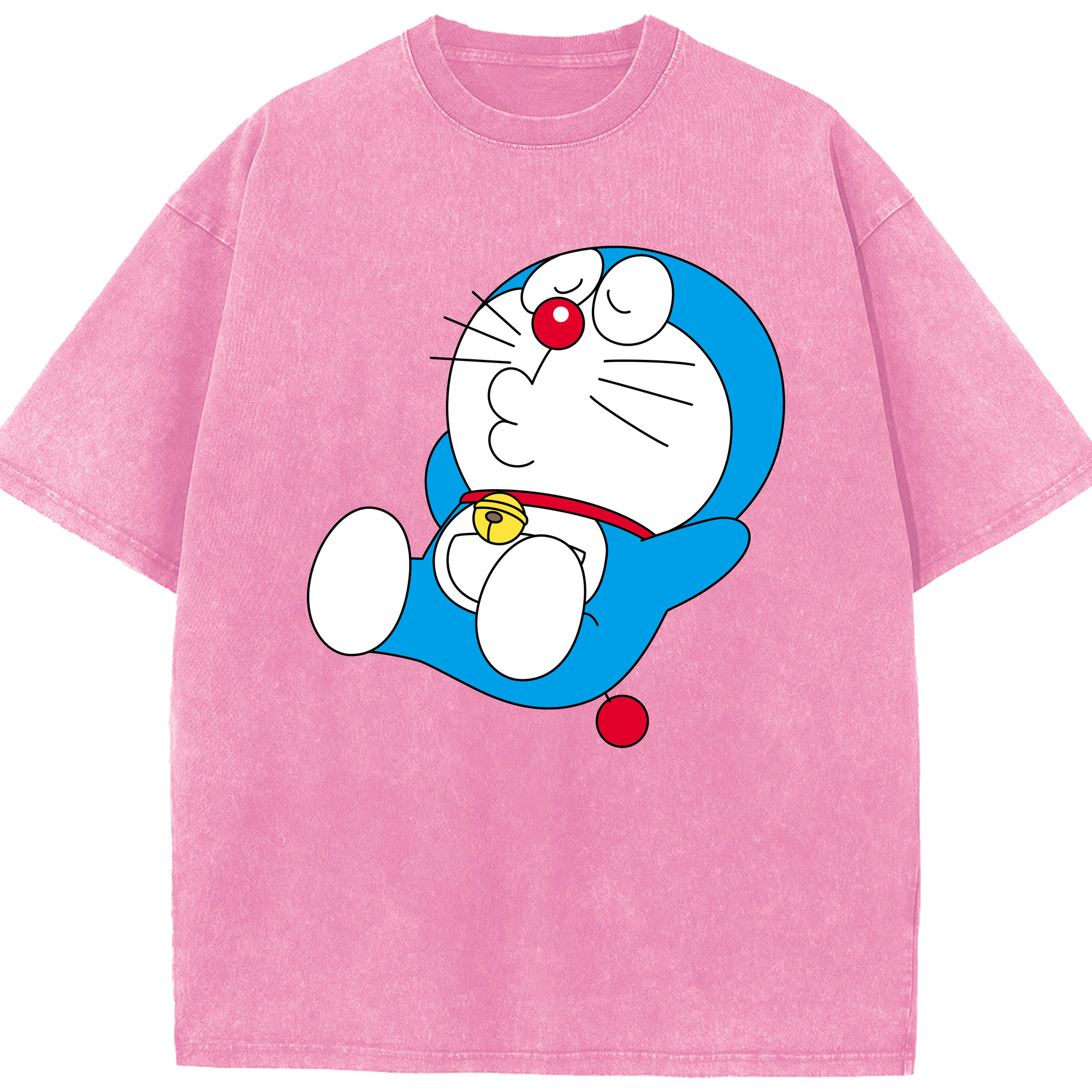 （画像用） ドラえもん Doraemon 綿100% ヴィンテージ風 半袖Tシャツ（フロントプリント）